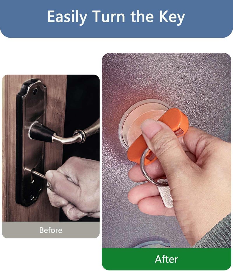 BUMOVE Key Turner Aid, Easier to Grip and Turn Keys Aid for People with Arthritis or a Weakened Grip and Colors are Easy to Distinguish (3 Pack) - Image 2